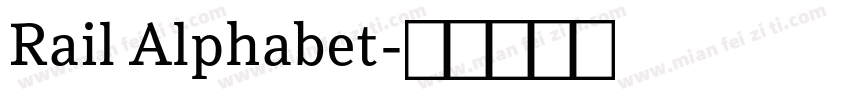 Rail Alphabet字体转换